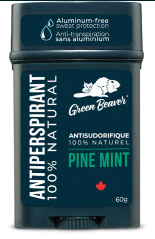 Anti sudoriphique 100 pourcent naturel - menthe et pin (60 gr)