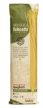 Spaghetti Felicetti lentilles rouge et blé complet (340 g)