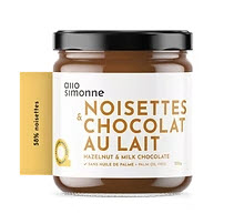 Tartinade noisettes et chocolat au lait (220gr)