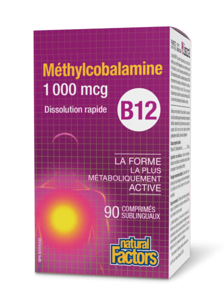 Vitamine B12 Méthylcobalamine (1000 mcg) - Sublinguale (90 capsules)