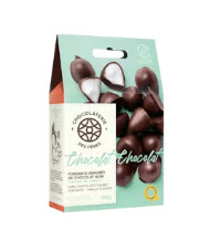 Fondant vanille enrobé de chocolat noir (180gr)