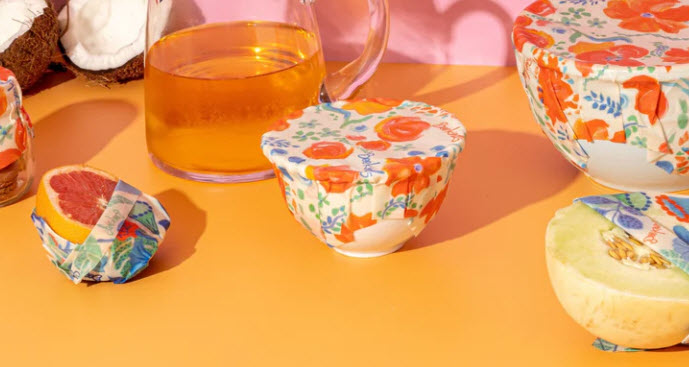 film alimentaire en cire d'abeille (set de 3)