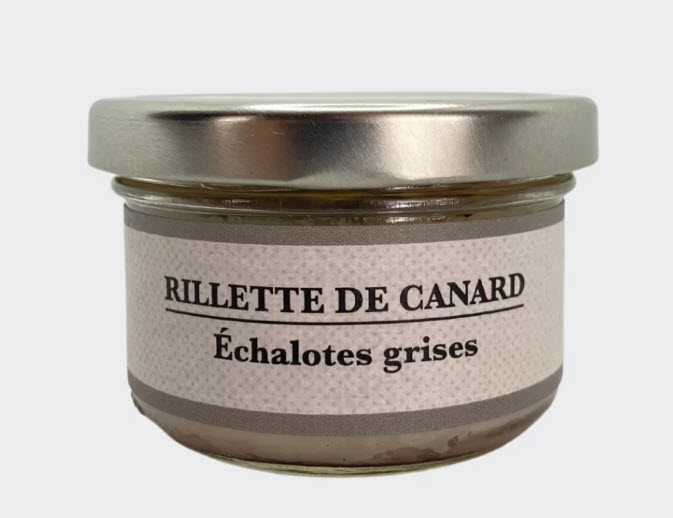 Rillette canard echalotes grises (80 gr)