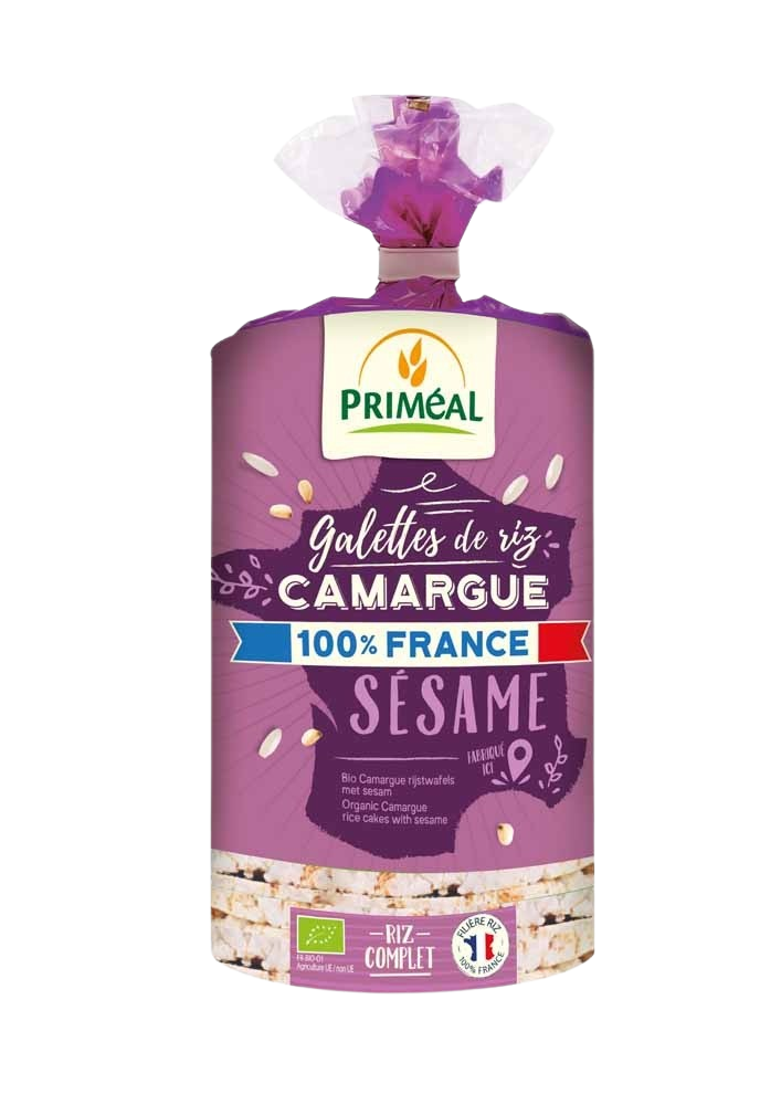 Galettes de riz de Camargue au sésame (130 gr)
