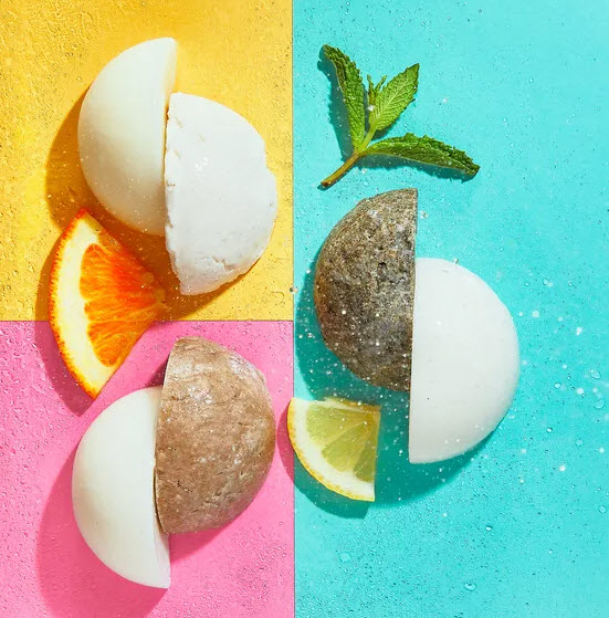 Duo shampoing et revilalisant solide - bleuet et citron