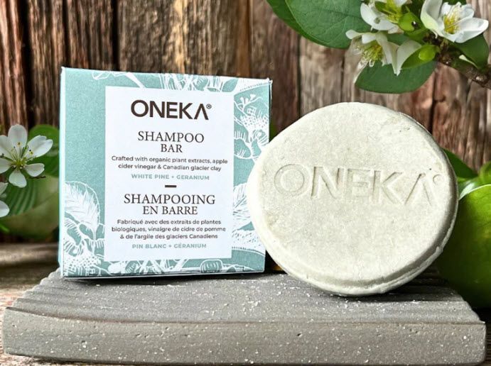Barre de Shampoing hydratant pin blanc et geranium (85 gr)