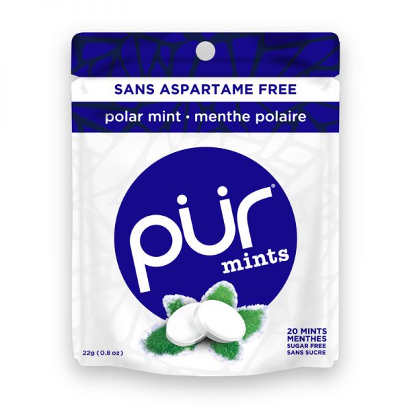 Bonbons à la menthe polaire PUR (22g)