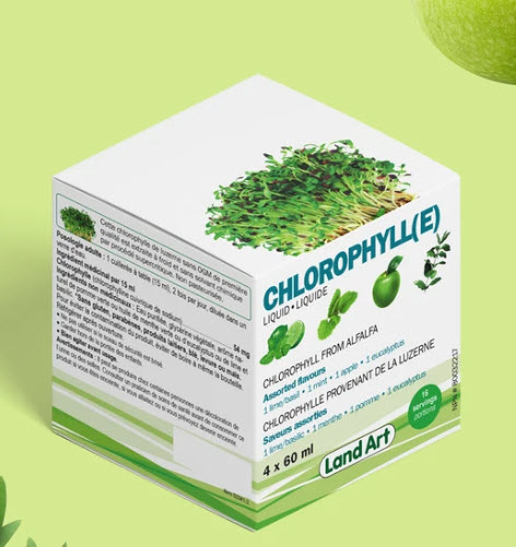 Chlorophylle liquide - saveurs assorties (4 x 60 ml)