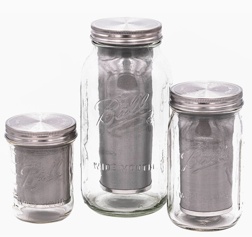 Kit de filtre en acier inox pour thé ou café - Quart
