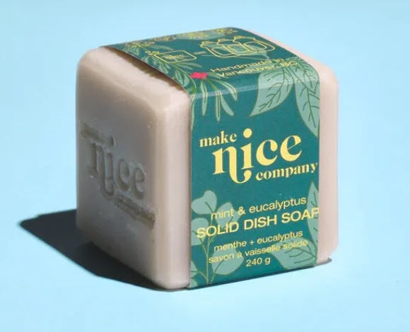 Bloc de savon a vaisselle solide - charbon 240 gr