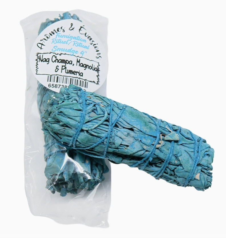 Bâtonnet d'encens à maculer, Nag Champa, Magnolia & Plumeria, 4 po