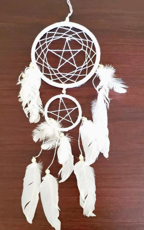 Décoration d'intérieur - Attrape-rêves - Pentagramme de 15 po de haut