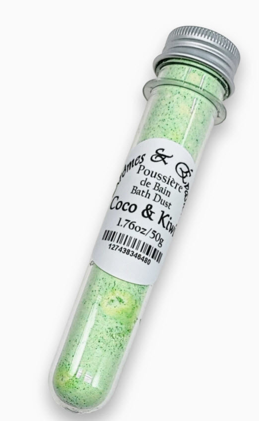 Poussière de bain -Paradis tropical -Fruit de noix de coco et de kiwi