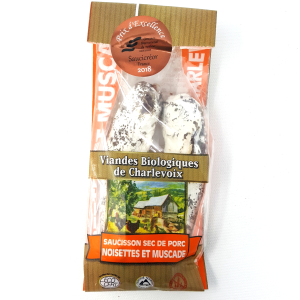 Rondins muscade et noisettes (125 gr) - poids variables