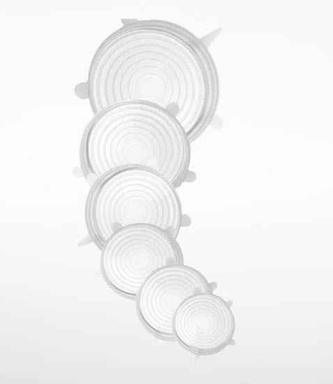 Couvercles extensibles en silicone ronds (6)