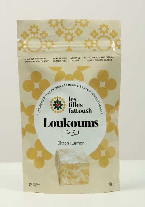 Bonbons Loukoums citron (100 gr)