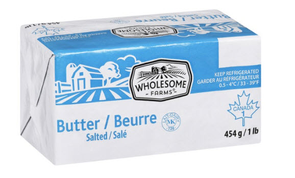 Beurre salé Wholesome farms 454 gr
