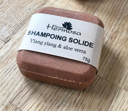 Shampoing solide ylang ylang, mandarine et aloe vera (75 gr)