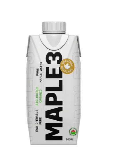 Eau d'erable pétillante - peche et mangue (355 ml)