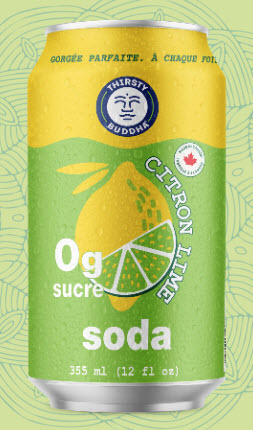Soda citron lime 0 sucre (355 ml)