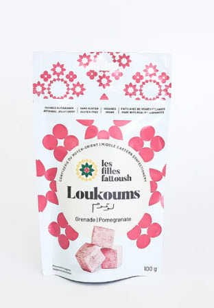 Bonbons Loukoums à la grenade (100 gr)