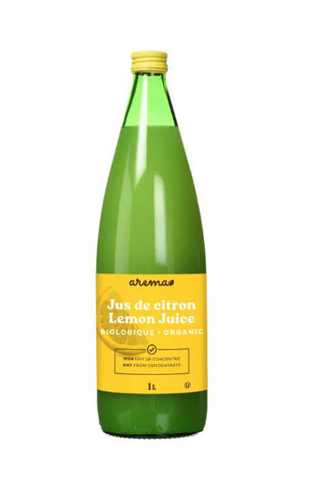 Jus de citron bio (1 litre)