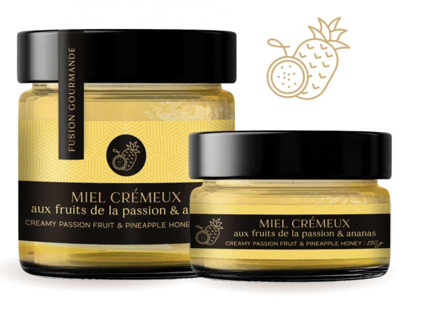 Miel cremeux fruits de la passion et ananas150 g