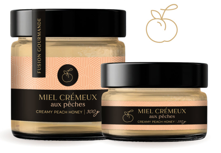 Miel cremeux a peche 150 g
