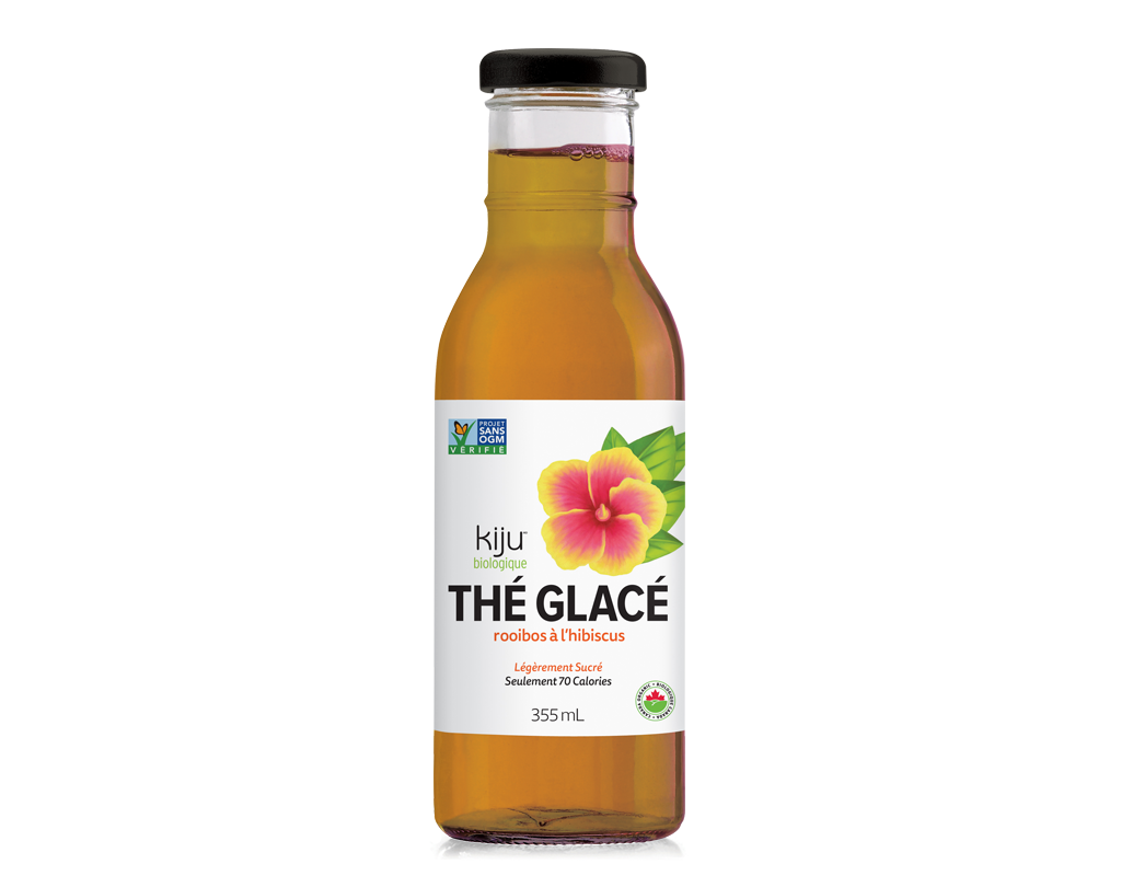 Thé glacé rooibos à l'hibiscus (355 ml)