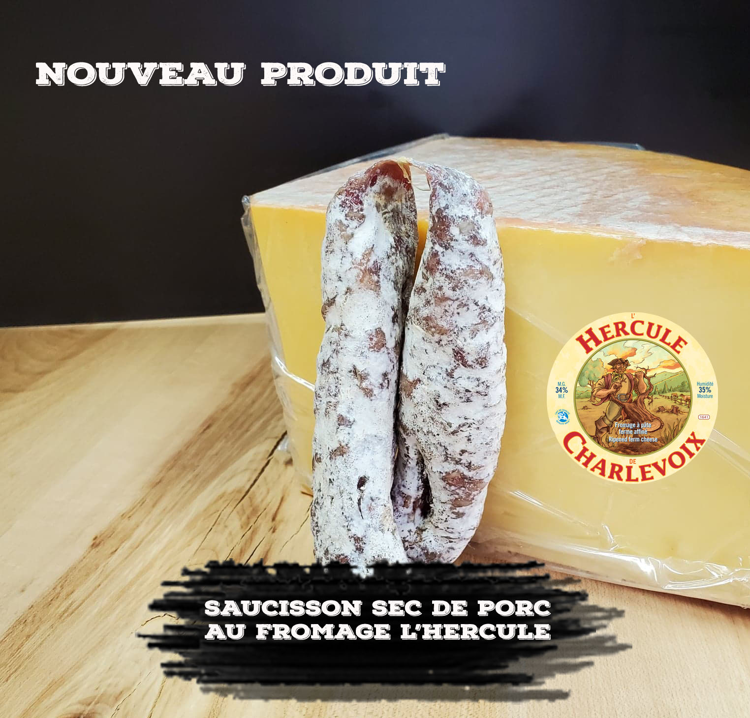 Saucisson au fromage Hercule