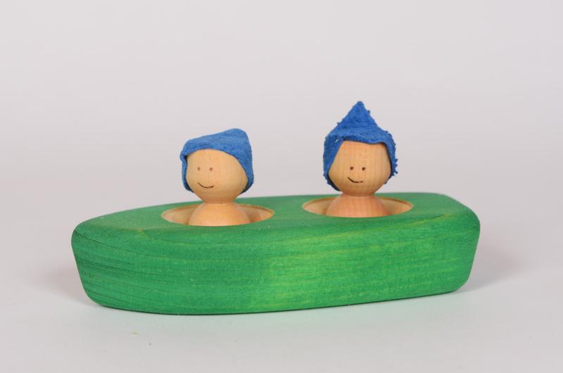 Canot en bois VERTE