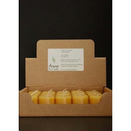 Chandelle en cire d'abeille- Mini (6 unités)