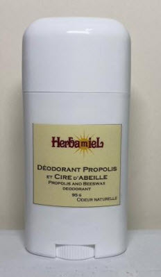 Déodorant propolis et cire d'abeille (95 gr)